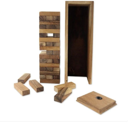 Handcrafted Wooden Stacking Tower Game – “Tower of Fun”
