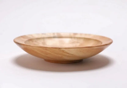Quilted Ambrosia Maple Wooden Bowl – 12" x 2"