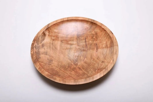 Quilted Ambrosia Maple Wooden Bowl – 12" x 2"